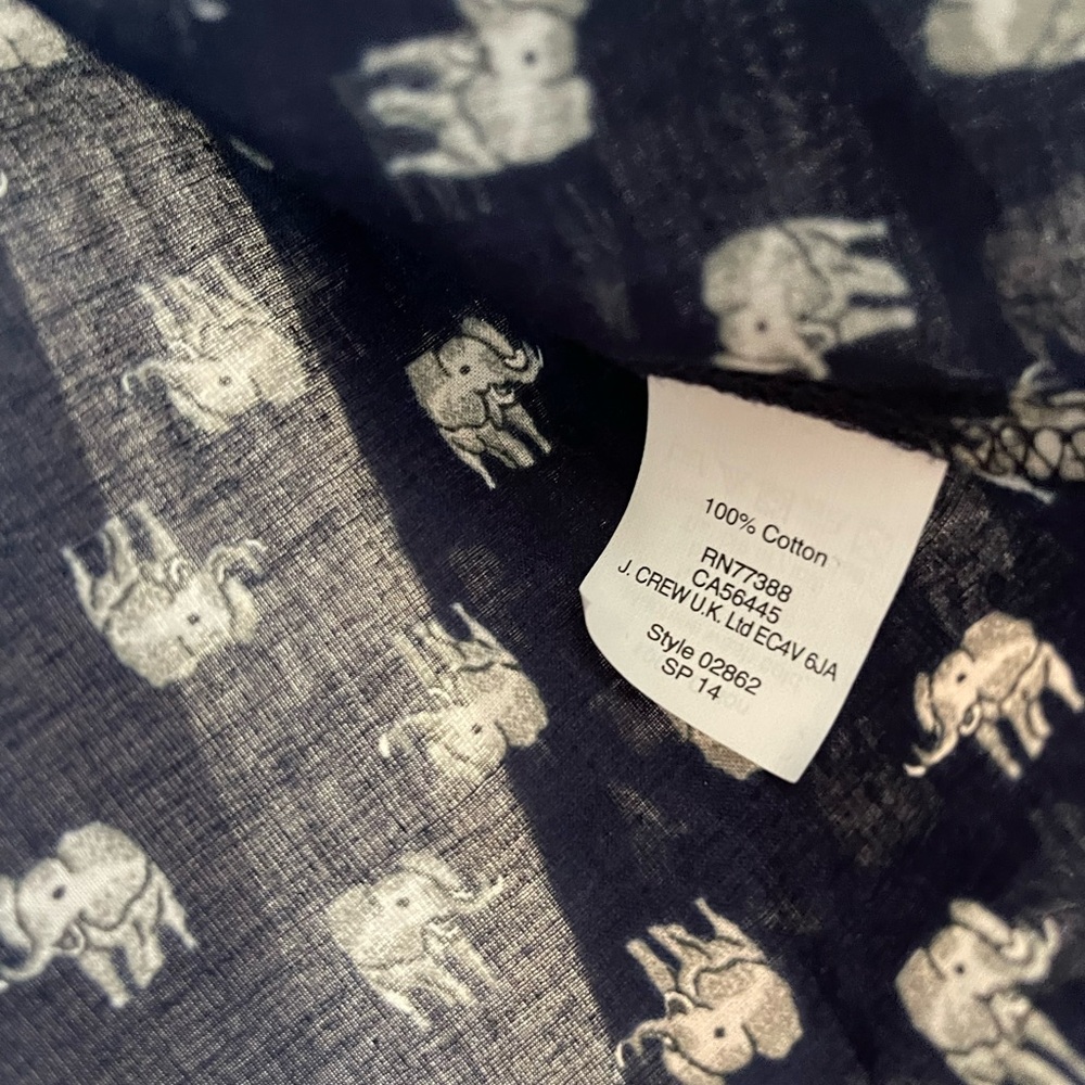Elephant printed button down - Picture 3 of 3